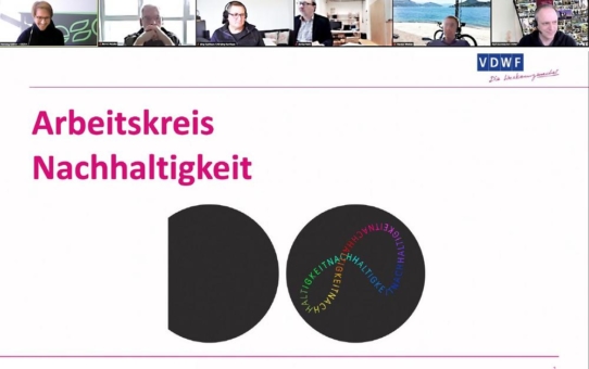VDWF startet Arbeitskreis «Nachhaltigkeit»: Branchenexpertise für eine lebenswerte Zukunft und wirtschaftlichen Erfolg