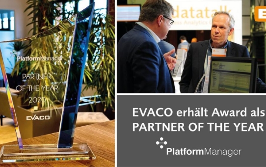 PlatformManager zeichnet EVACO als "Partner of the year 2020" aus