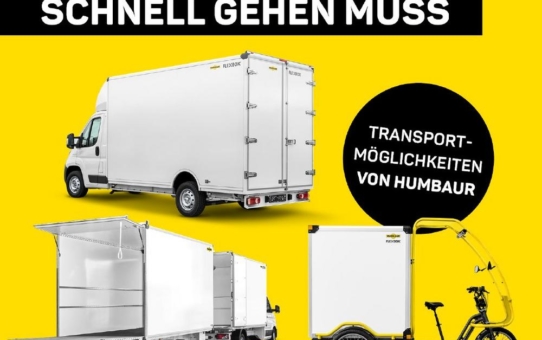 Wenn es schnell gehen muss - Humbaur Transportlösungen für Kurier-, Express- und Paketdienste