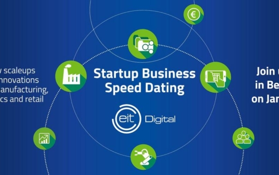 Innovative Startups aus ganz Europa am 24. Januar 2017 beim Startup Business Speed Dating von EIT Digital in Berlin.