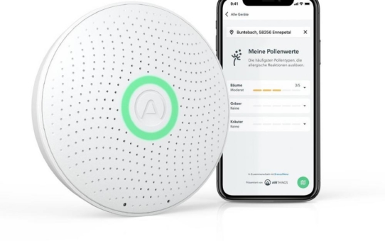 Airthings App mit neuem Feature: "Meine Pollenwerte"