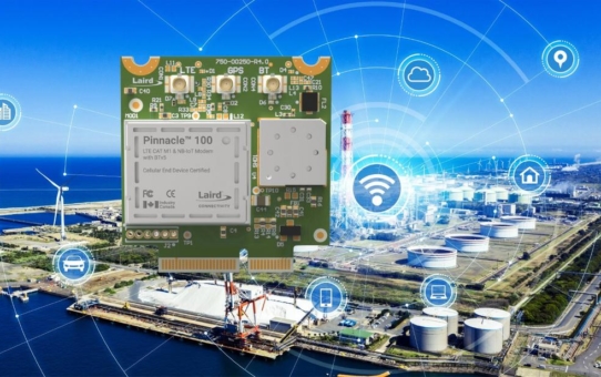 Industrielles LTE-M / NB-IoT Modem mit Antenne