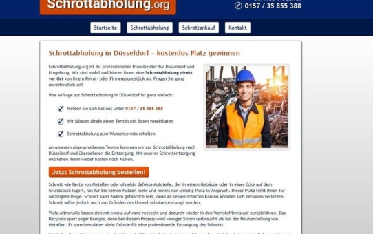 Den Rohstoff Metall erhalten mit der Schrottabholung in Düsseldorf