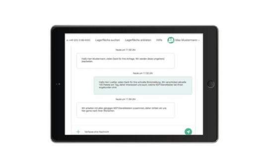 Lagerplattform ShareHouse bietet neue Chat- und Angebotsfunktion