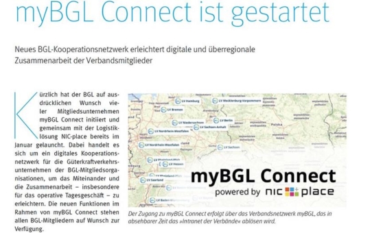 myBGL Connect ist gestartet