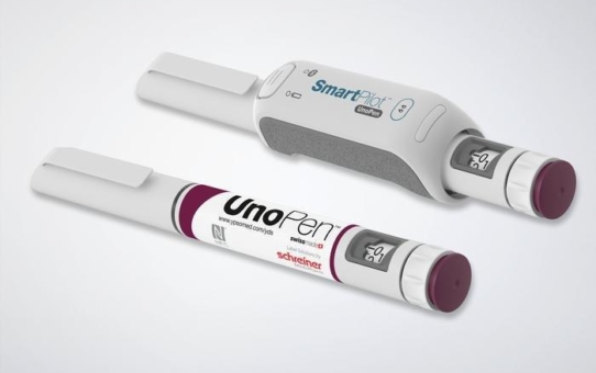 Smarte Unterstützung für Patienten: Schreiner MediPharm entwickelt NFC-Label für den UnoPen™ von Ypsomed