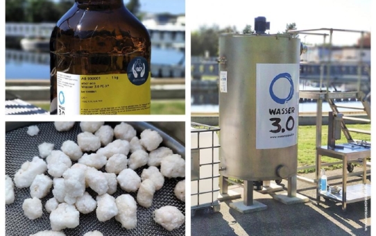 Solar Impulse Efficient Solution Label für Lösung zur Entfernung von Mikroplastik aus Wasser