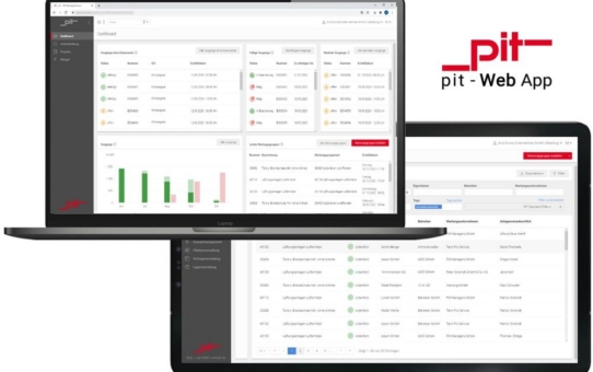 Neues UI für pit-Web App