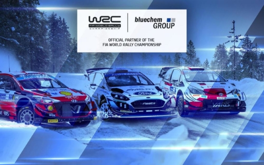 Die bluechemGROUP ist offizieller Partner der FIA WRC