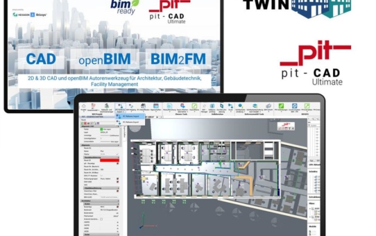 PIT - CAD ULTIMATE: 2D und 3D CAD & BIM Planungswerkzeug