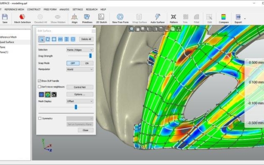 Quicksurface - vom Scanner zum 3D CAD-Modell 3D-Reverse-Engineering-Software - Einfach, leistungsstark und erschwinglich