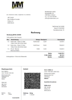 EasyFirma 2 unterstützt die Schweizer QR Rechnung