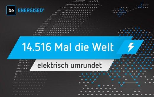 Mit be.ENERGISED 14.516 Mal die Erde umrundet