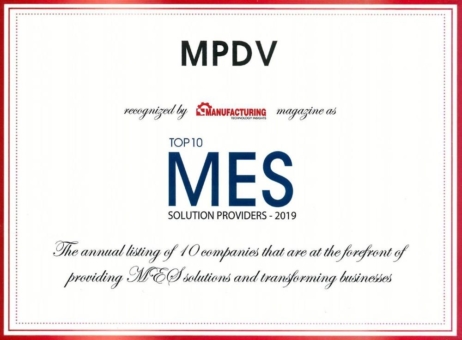 MPDV ist erneut Top 10 MES Solution Provider