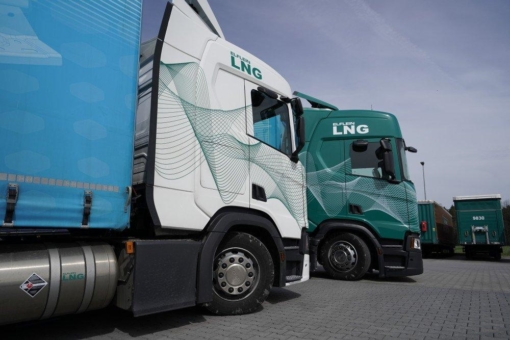 Grün unterwegs mit LNG-Lkw von Scania