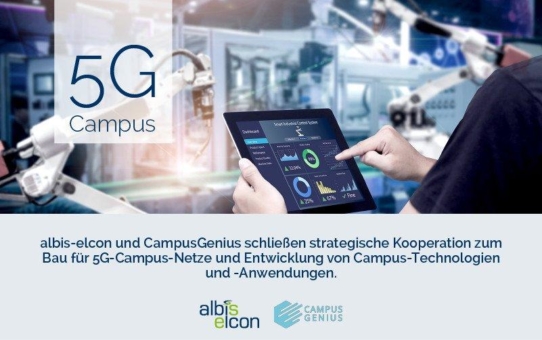albis-elcon vereinbart eine strategische Zusammenarbeit mit CampusGenius zur Errichtung von 5G Campus Netzen