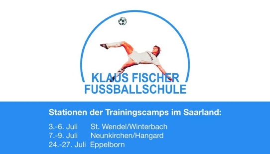 Klaus-Fischer-Fußballschule veranstaltet Trainingslager im Saarland