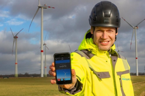 Inspektion von Windenergieanlagen jetzt mit App-Unterstützung
