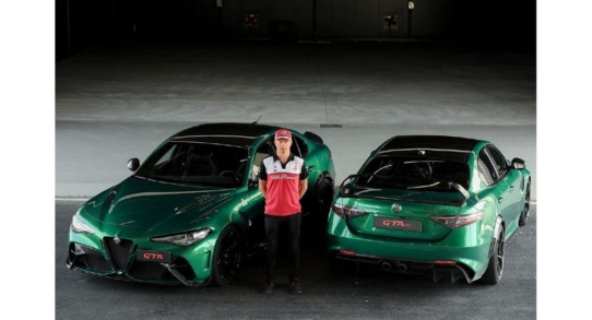 Formel-1-Pilot Kimi Räikkönen bestätigt die Leistungen der Alfa Romeo Giulia GTA