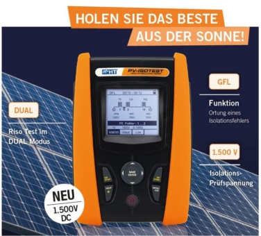 Innovative Messtechnik von HT-Instruments vereinfacht Installation, Wartung & Instandhaltung von Photovoltaikanlagen