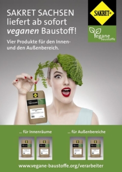 Sakret Sachsen bringt vegane Baustoffe auf den Markt