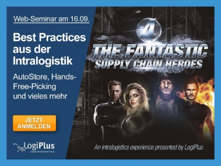 „Vier Best Practices aus der Intralogistik mit SAP – The Fantastic Supply Chain Heroes“ | Neues Web-Seminar von LogiPlus