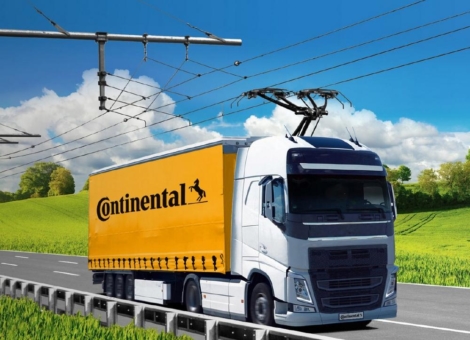 Neue Partnerschaft: Continental und Siemens Mobility wollen Lkw mit Strom aus Oberleitung versorgen