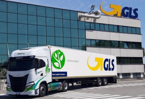 GLS aktualisiert im Rahmen seines Engagements für Nachhaltigkeit den Fuhrpark mit 120 mit LNG beziehungsweise Bio-LNG betriebenen IVECO S-WAY