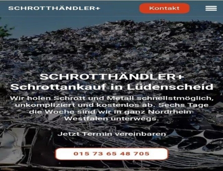 Wir kaufen Ihr Altmetall in Lüdenscheid und Umgebung Kostenloser Service durch mobile Schrotthändler