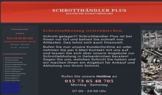 Schrotthändler schnell und zuverlässig -- Schrottabholung in Gelsenkirchen
