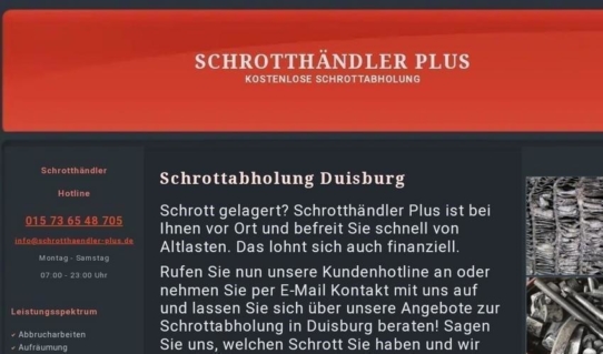 Wir Entsorgen Schrott und Altmetall in Duisburg Und Umgebung