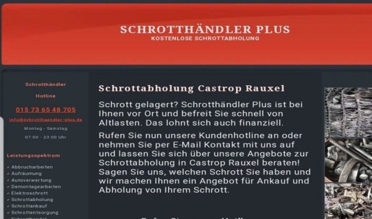 Schrottentsorgung durch kostenlose – Schrottabholung Castrop Rauxel