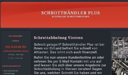 Schrottentsorgung über Schrottabholung Viersen