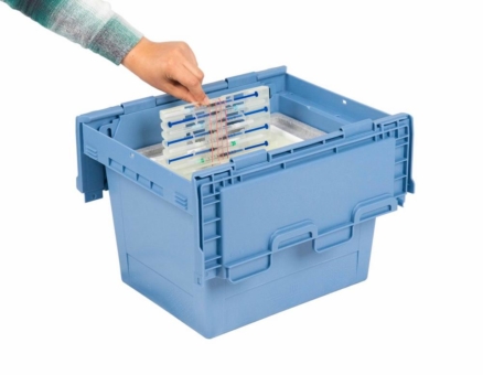 BITO Spritzen-Inlay für den sicheren Spritzen-Transport in BITO MB Mehrwegbehälter Kühltransportboxen