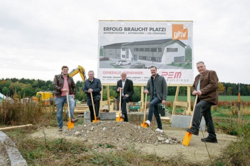 ghv Neubau - Spatenstich in Taglaching