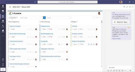 InLoox für Microsoft Teams ab sofort verfügbar