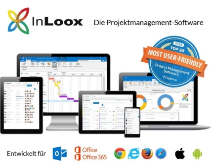 InLoox in den TOP 20 der nutzerfreundlichen Projektmanagement-Lösungen
