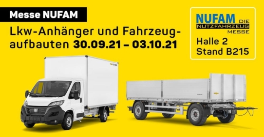 NUFAM - Humbaur ist dabei bei der Nutzfahrzeugmesse in Karlsruhe