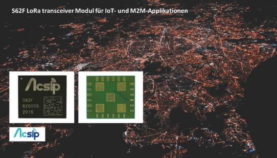 NEU - kompaktes LoRa transceiver Modul S62F für IoT