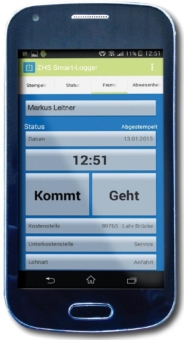Betriebsdatenerfassungssystem "Logger" - Zeiterfassung, Kostenstellenmanagement und Live-Tracking