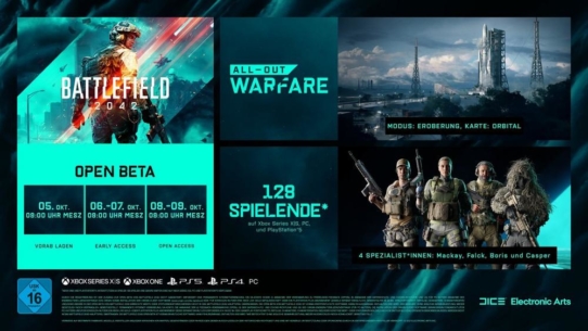 Die Battlefield 2042 Open Beta beginnt am 8. Oktober 2021