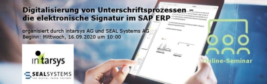 Digitale Signaturprozesse in SAP und anderen IT-Systemen praktisch umsetzen