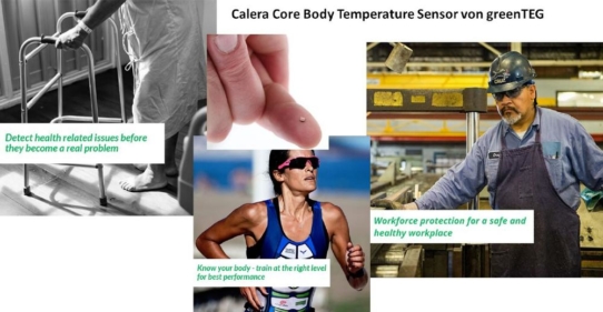 Calera - Wärmefluss-Sensorik für MedTech-Anwendungen