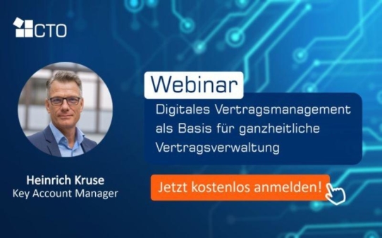 Digitales Vertragsmanagement als Basis für ganzheitliche Vertragsverwaltung (Webinar | Online)