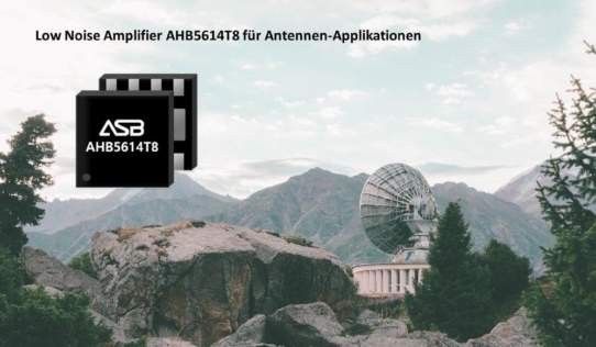 Für aktive Antennen und L-Band-Applikationen: GaAs E-pHEMT low noise amplifier AHL5216T8