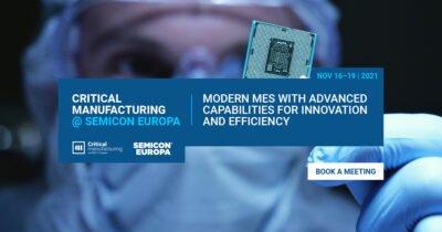 Critical Manufacturing MES bietet moderne Funktionen für die Halbleiterfertigung der Zukunft