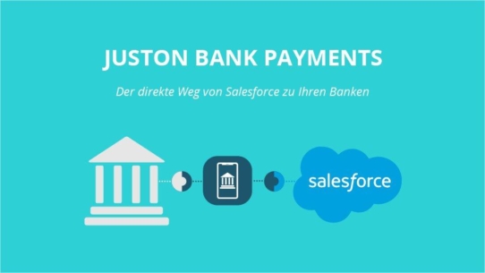 JustOn Bank Payments ermöglicht direkten Datentransfer zwischen Salesforce und Banken