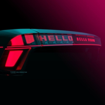 Digital FlatLight von HELLA ermöglicht individualisierbare Lichtsignaturen und -kommunikation