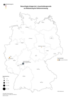 Ergebnisse der vierten Ausschreibung zum Kohleausstieg