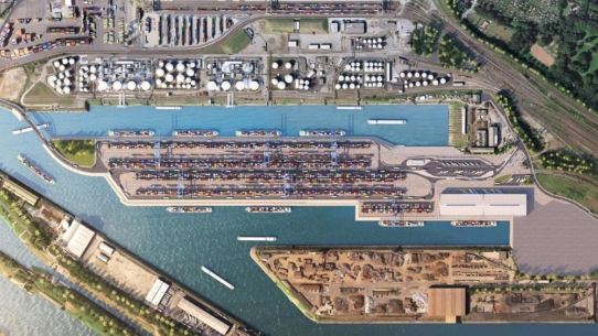 Im Duisburger Hafen entsteht das erste klimaneutrale Containerterminal Europas   auf Basis von Wasserstofftechnologie